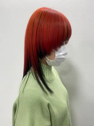 セミロング カラー ✴︎ヒラガカナ✴︎ ECLAT HAIRのヘアスタイル