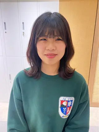 ミディアム TOMTO【トマト】所属・AMI /カットモデル募集中のヘアスタイル