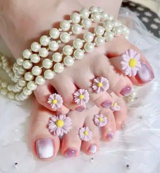 ネイル ネイルサロンAiri 長さ出し·シンプルのネイルデザイン