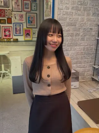 ロング カラー ウルフレイヤー エクステ/kokiのヘアスタイル