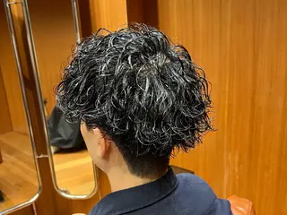 ショート パーマ メンズ メンズサロン FLICK所属・平尾薬院メンズカット FLICK/パーマのヘアスタイル