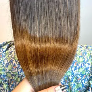 ロング カラー 酸性ストレート・ メンズ 三原 楊子のヘアスタイル