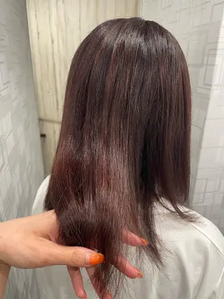 セミロング カラー 韓国ヘア/レイヤー/ 暖色カラー/ Aiのヘアスタイル