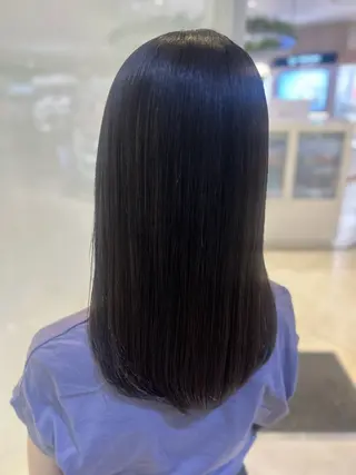 ロング カラー 艶質改善/縮毛矯正 ササキナツミのヘアスタイル