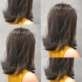 ミディアム ANDO HIKARIのヘアスタイル