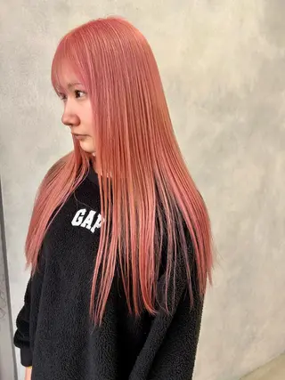 セミロング カラー ✨ブリーチ特化✨ 💚Acchon💚のヘアスタイル