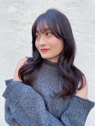 ロング 似合わせモテヘア Akari🦢🖤のヘアスタイル