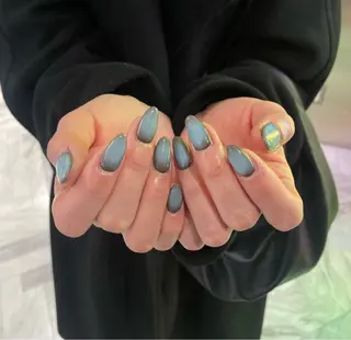 ネイル クルミ/ 💕ワンホンネイルのネイルデザイン