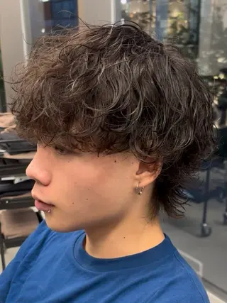 パーマ メンズ 中川 稜のヘアスタイル