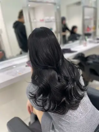 ロング カラー ヘアアレンジ メンズ 🩰韓国ガーリー🏹 kotono🪽のヘアスタイル