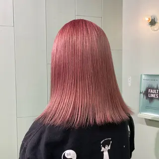 セミロング カラー 顔周りカット/ボブ/ ツヤ髪/coconaのヘアスタイル