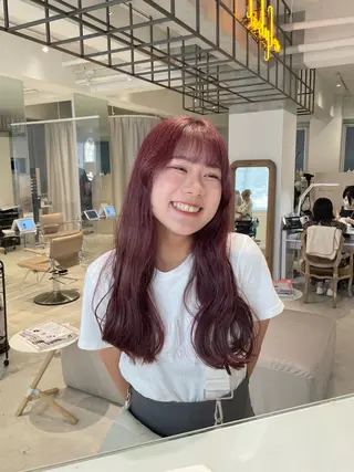 ロング カラー loely 💞miyuのヘアスタイル