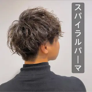 ショート パーマ メンズ メンズパーマ 西條真治のヘアスタイル