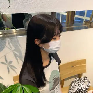 ロング suzuka/透明感 カラー 美髪縮毛矯正のヘアスタイル