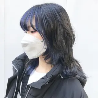 ミディアム カラー ✂︎ウルフ・ショート ✂︎MIKUNIのヘアスタイル