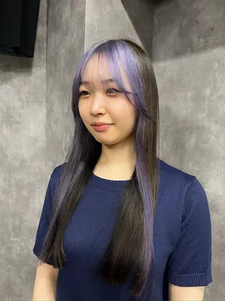 ロング カラー 色落ち可愛い艶ハイト ーン🧊AZUKIのヘアスタイル