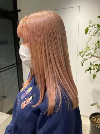 ロング カラー Chlan岡本所属・Chlan岡本 坂本朱樺莉のヘアスタイル