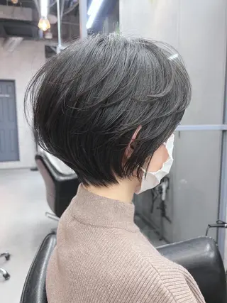 ショート カラー パーマ 銀座ショート特化 渡部 誠のヘアスタイル