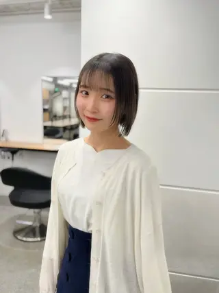 ショート 縮毛矯正/ハイトーン /パーマ/前原汐🎐のヘアスタイル