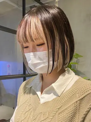 カラー しずく🤍🧸 / fifthパーマのヘアスタイル