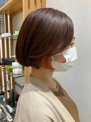 ショート カラー 小顔似合わせカット/ レイヤー/mai‪のヘアスタイル