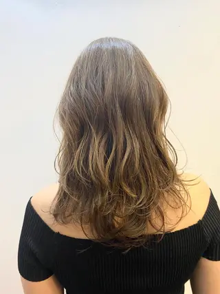 ミディアム カラー 艶髪カラー&ウルフ フルカワ ヒロズミのヘアスタイル