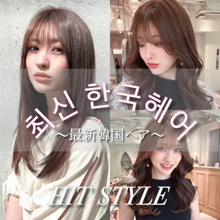 セミロング カラー レイヤーカット/ 顔周り 五島巨幹のヘアスタイル