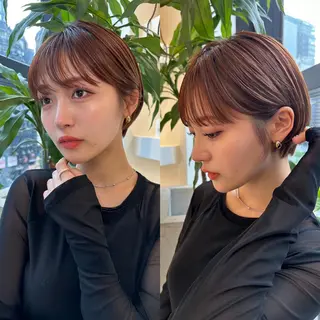 ショート 【ボブ/透明感カラー 】🎀上村美緒🎀のヘアスタイル