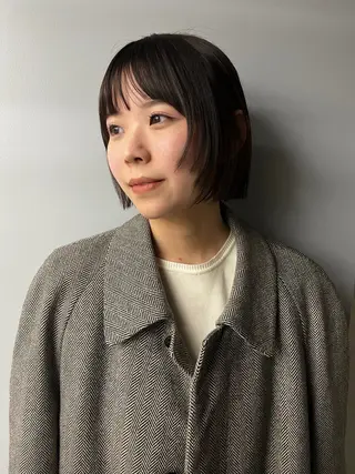 ショート レイヤー/ケアパーマ /ニュアンス/モードのヘアスタイル