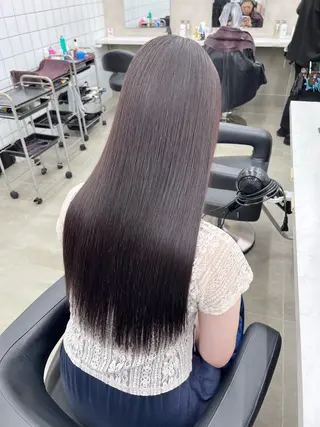 ロング カラー パーマ ヘアアレンジ メンズ キッズ 上品＆韓国風 🥀海心🥀のヘアスタイル