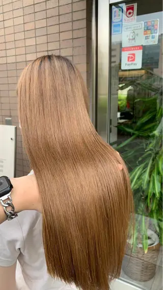 ロング カラー 縮毛矯正・髪質改善 鈴木悠太/当日OK✨のヘアスタイル