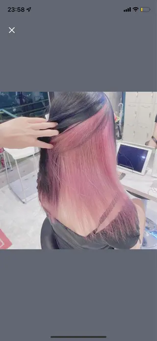 ミディアム ハイトーン×エクステ 💞くるみのヘアスタイル