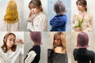 ミディアム パーマ ヘアアレンジ メンズ キッズ ネイル マツエク・マツパ カラー特化サロン梅田 Eir茶屋町/山下のヘアスタイル