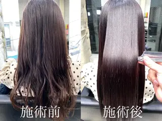 ロング カラー OVER→三軒茶屋 /縮毛矯正・髪質改善のヘアスタイル