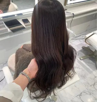 ロング カラー ParveMix 楠本結菜のヘアスタイル