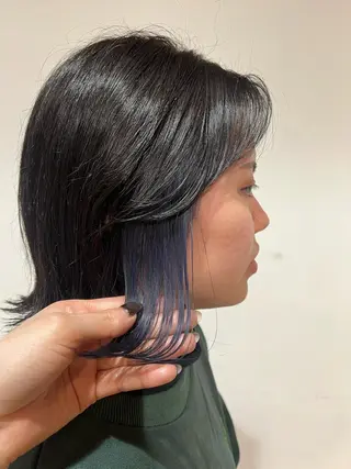 ショート カラー 長田 唯のヘアスタイル