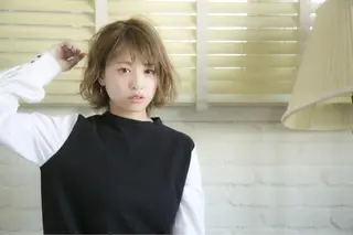 ミディアム 髪質改善縮毛矯正 リピートNo.1米倉のヘアスタイル