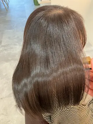 セミロング カラー ヘアアレンジ キッズ 関内　髪質改善　特化 re:Magoのヘアスタイル