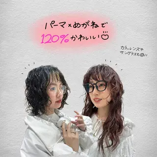 ミディアム パーマ hollo原宿所属・パーマ/ハイトーン 🎀Rumiのヘアスタイル