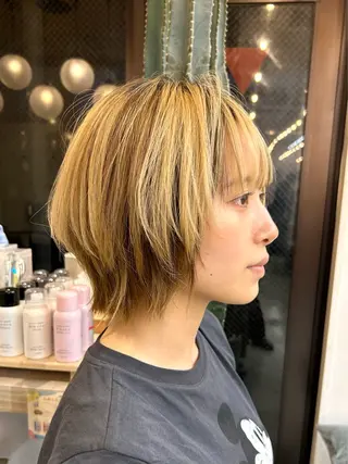 ショート 🩵縮毛矯正/ブリー チ/髪質改善/いつかのヘアスタイル