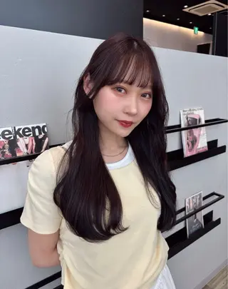 ロング カラー ktwo☆ 暗艶髪☆姫野琳のヘアスタイル