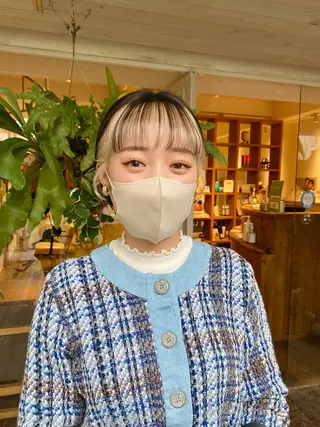 ショート カラー ヘアアレンジ BELLA阿部野 TOMOMIのヘアスタイル