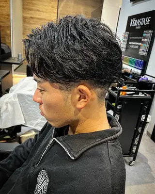 ショート パーマ ヘアアレンジ メンズ men'slapis YUTOのヘアスタイル