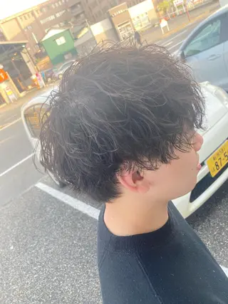 ミディアム パーマ メンズ パーマが得意な【最高 悠斗】のヘアスタイル