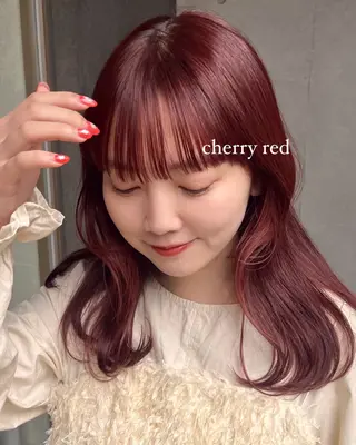 ミディアム カラー yuuka/ボブ/ダ ブルカラー/髪質改善のヘアスタイル