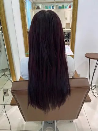 ロング 髪質改善ピンクカラー 💞はな🫧🎀のヘアスタイル