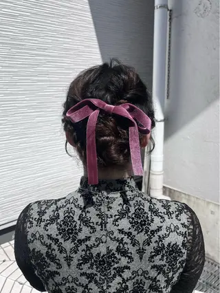 セミロング ヘアアレンジ 🩰モテ艶girly ヘア🪽彩香‎🪡⟡のヘアスタイル