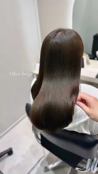 ロング カラー レイヤー/髪質改善カ ラ-🤍津田奈々美‎のヘアスタイル