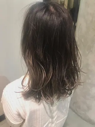 セミロング カラー 松村 崇弘のヘアスタイル