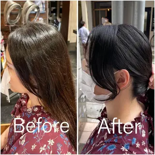 ロング カラー 泉 堅也のヘアスタイル